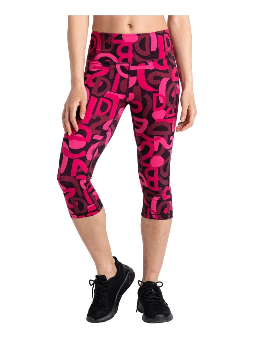 Dare 2B   Legging ¾ INFLUENTIAL   Rose foncé