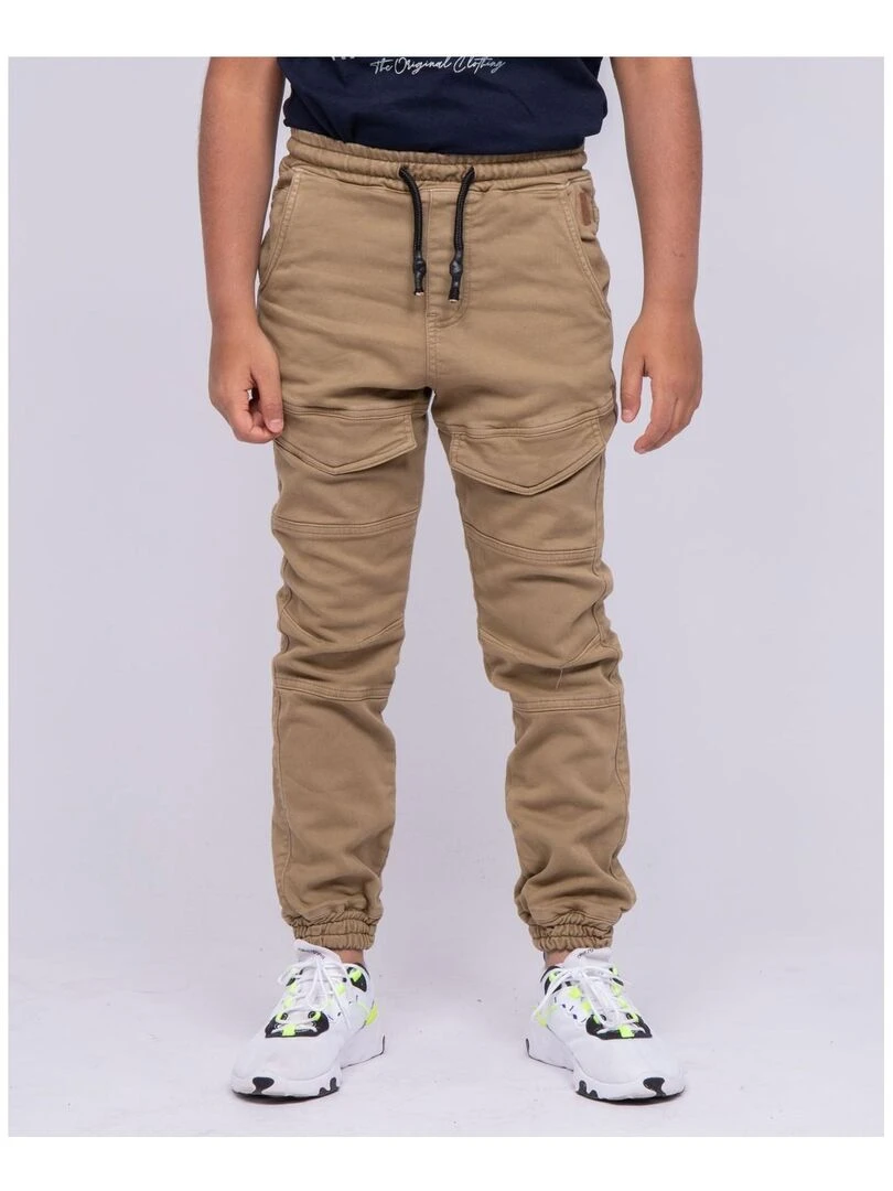 Pantalon battle molleton CLOGO J Beige