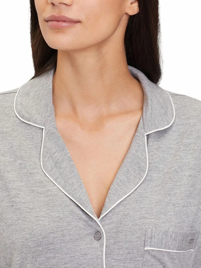 Chemise de nuit manches longues Classic   Gris
