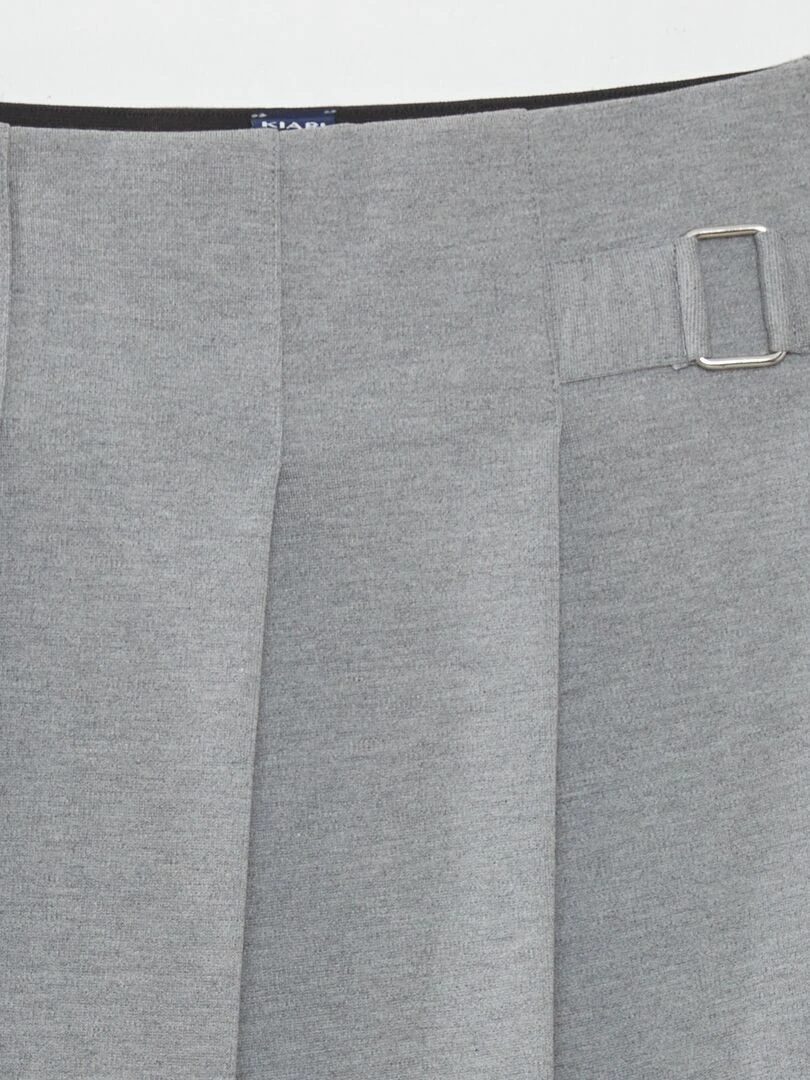 Jupe courte en Milano   Gris