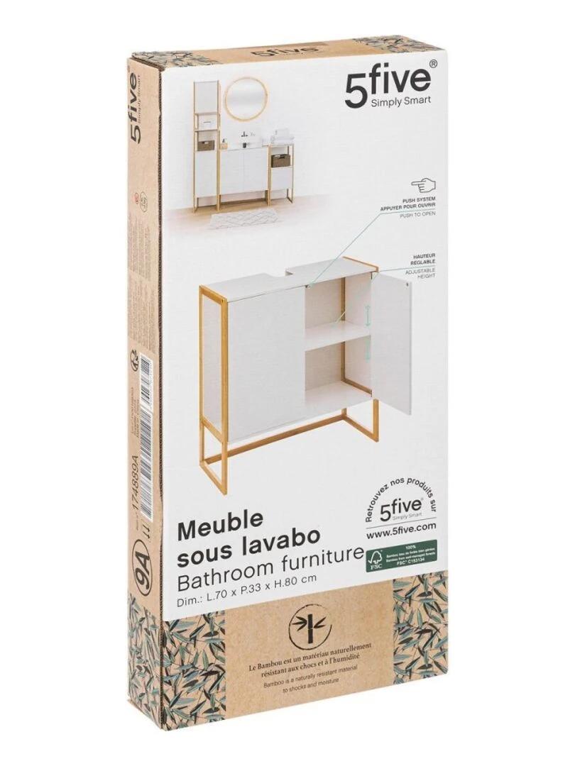 Meuble sous vasque Natureo blanc   Blanc