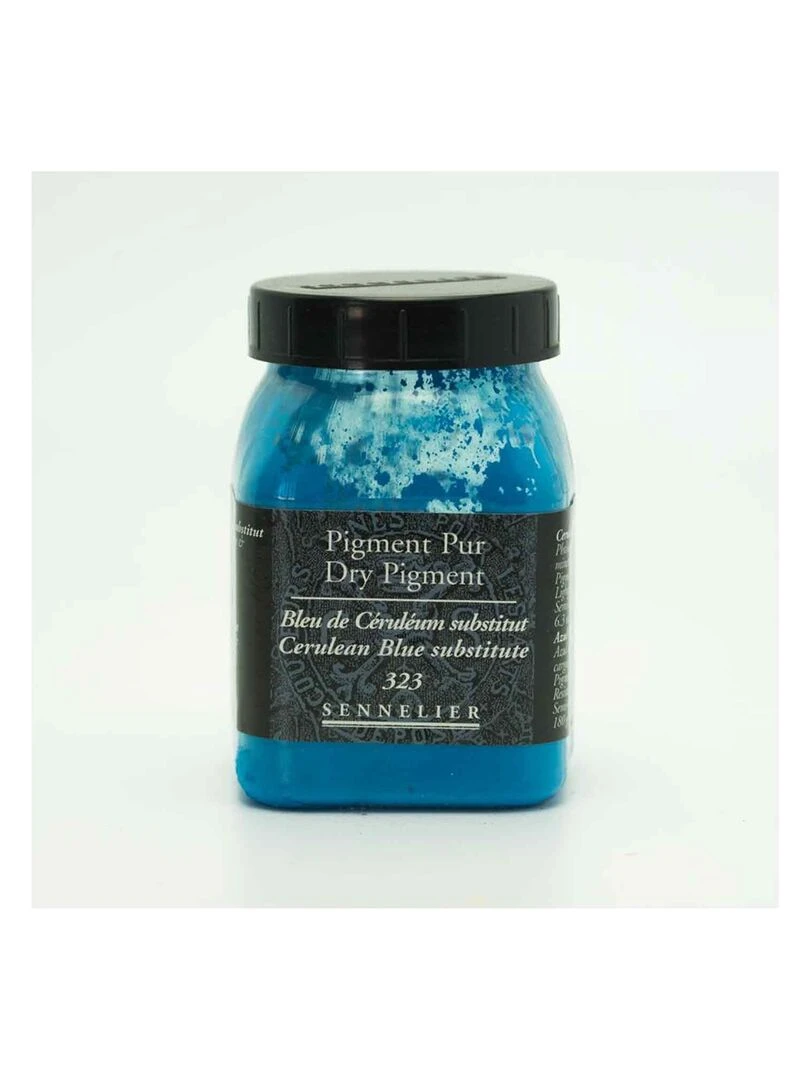 Pigment pour création de peinture   pot 180 g   Bleu de Céruléum substitut   N/A