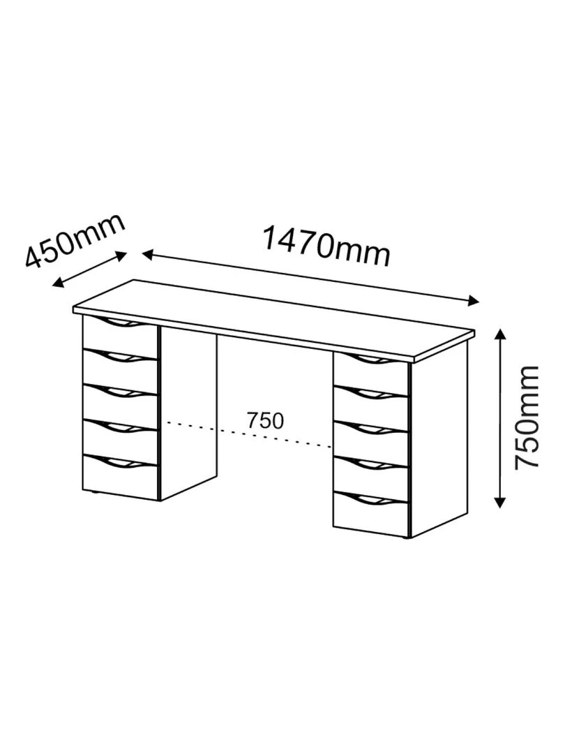 Bureau Sirius   AKITEN RETAIL   Blanc Blanc