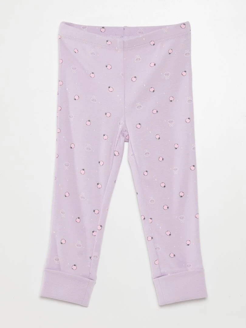 Ensemble de pyjama t shirt + pantalon   2 pièces   Violet