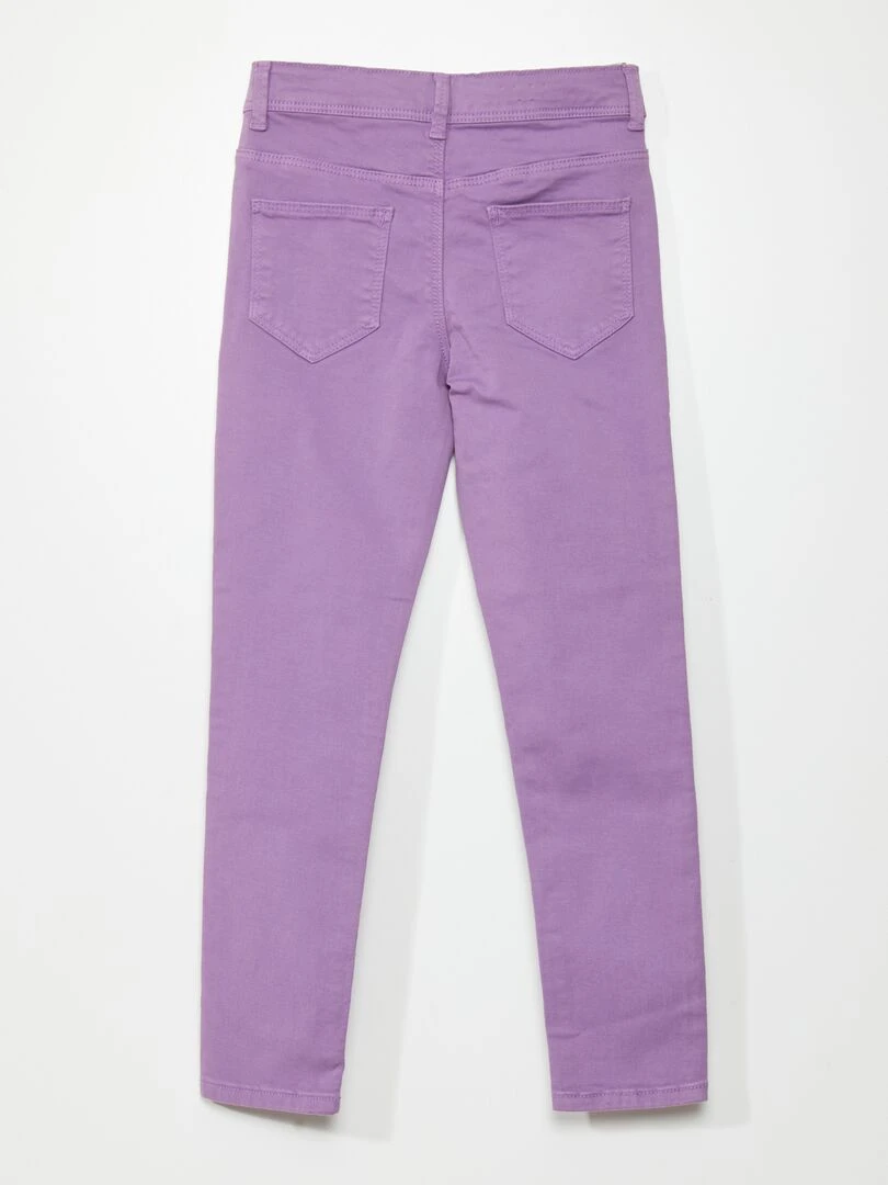 Jean skinny 5 poches Violet