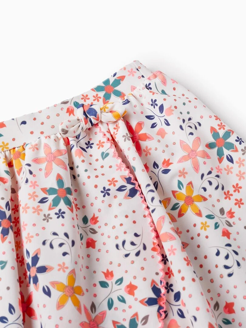 Jupe Imprimée Up 80 Pour Fille   Beige clair