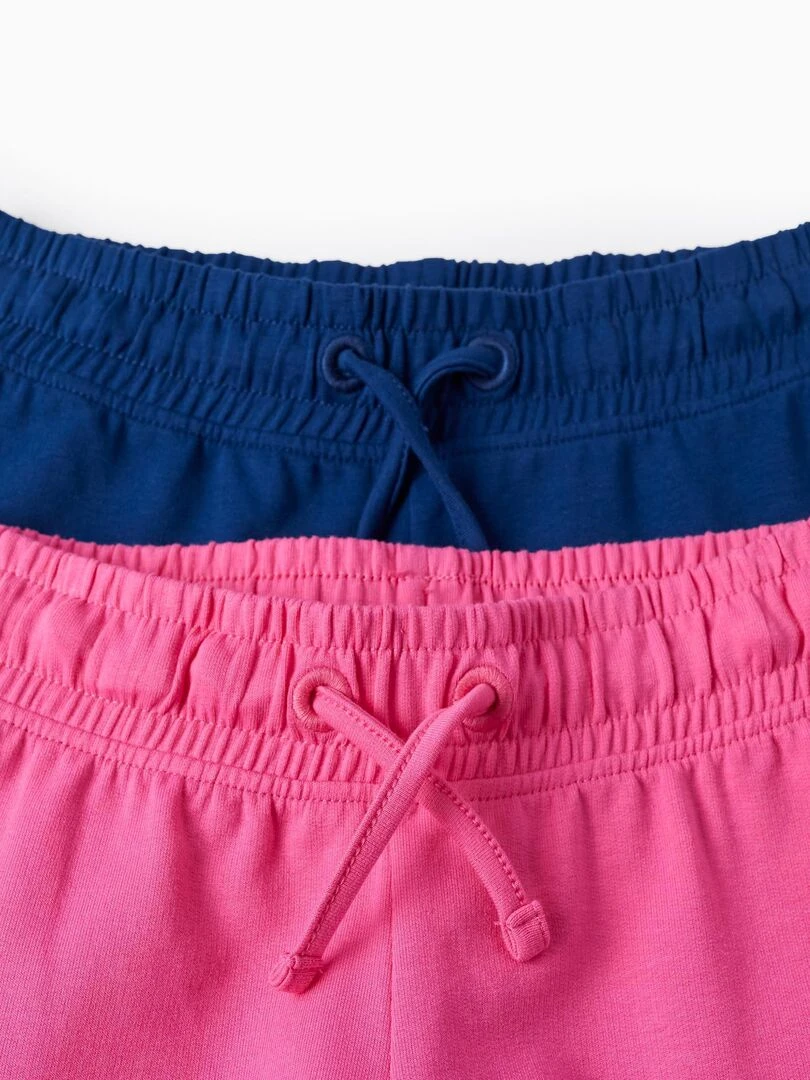 2 Short en Coton pour Fille  EXPLORING AUSTRALIA   Rose