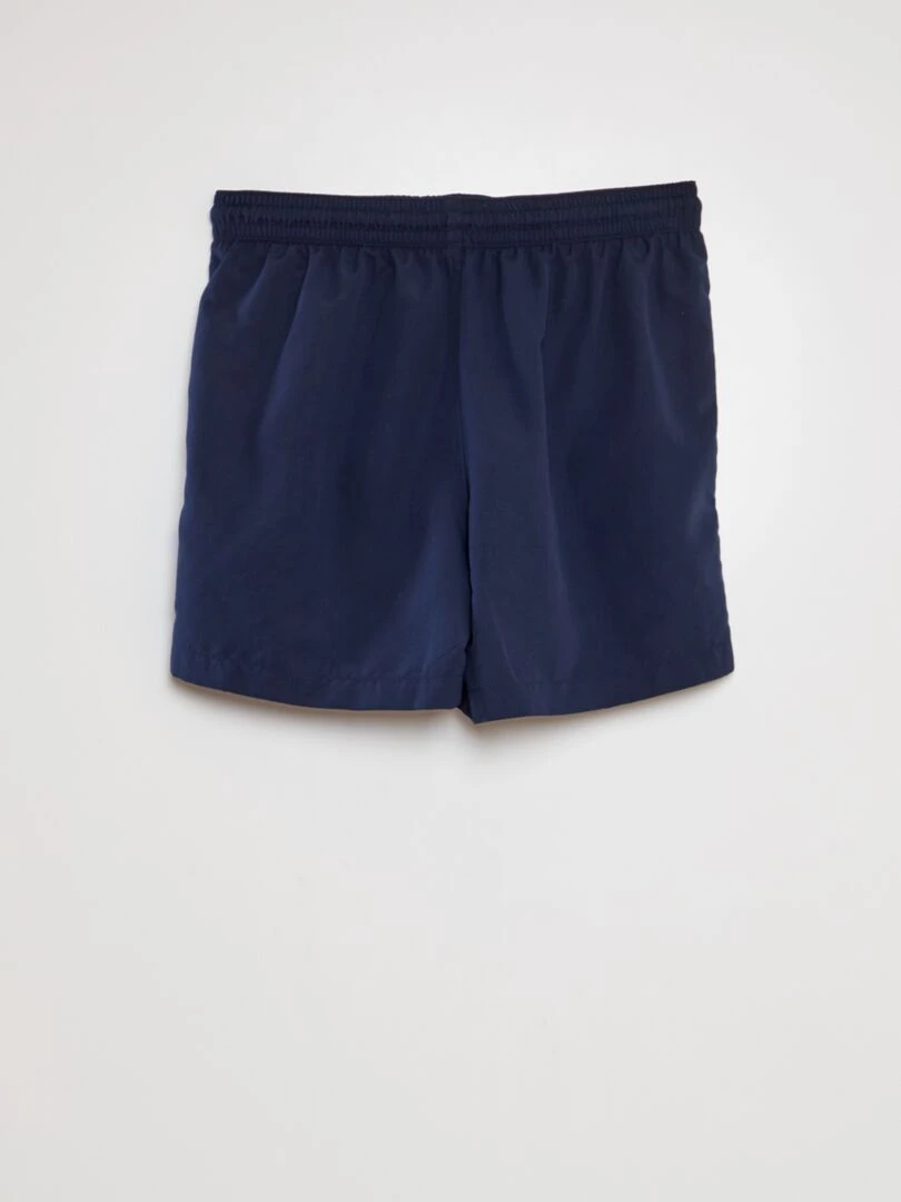 Short de bain uni Marine