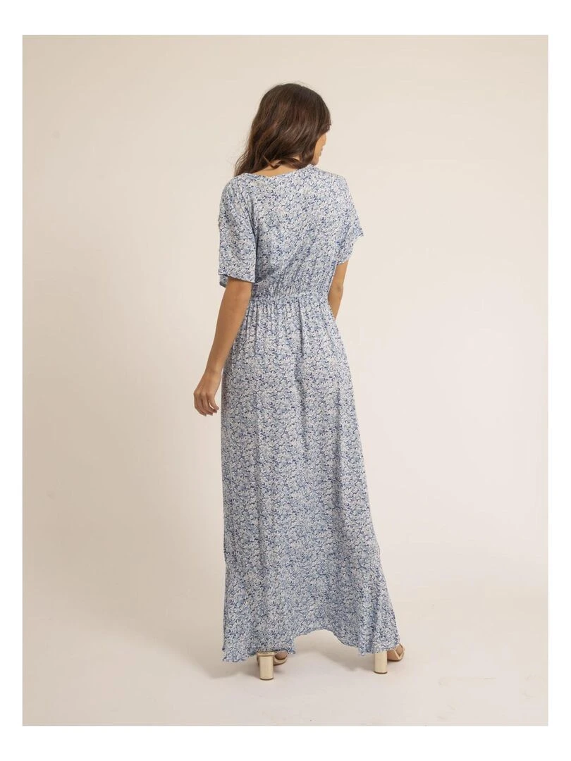 Robe longue motifs IGAELLE Bleu