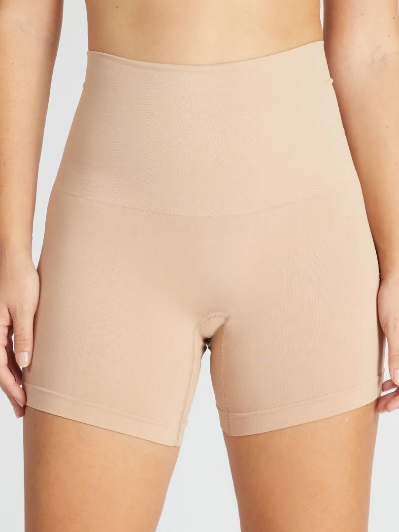 Shorty en microfibre Beige