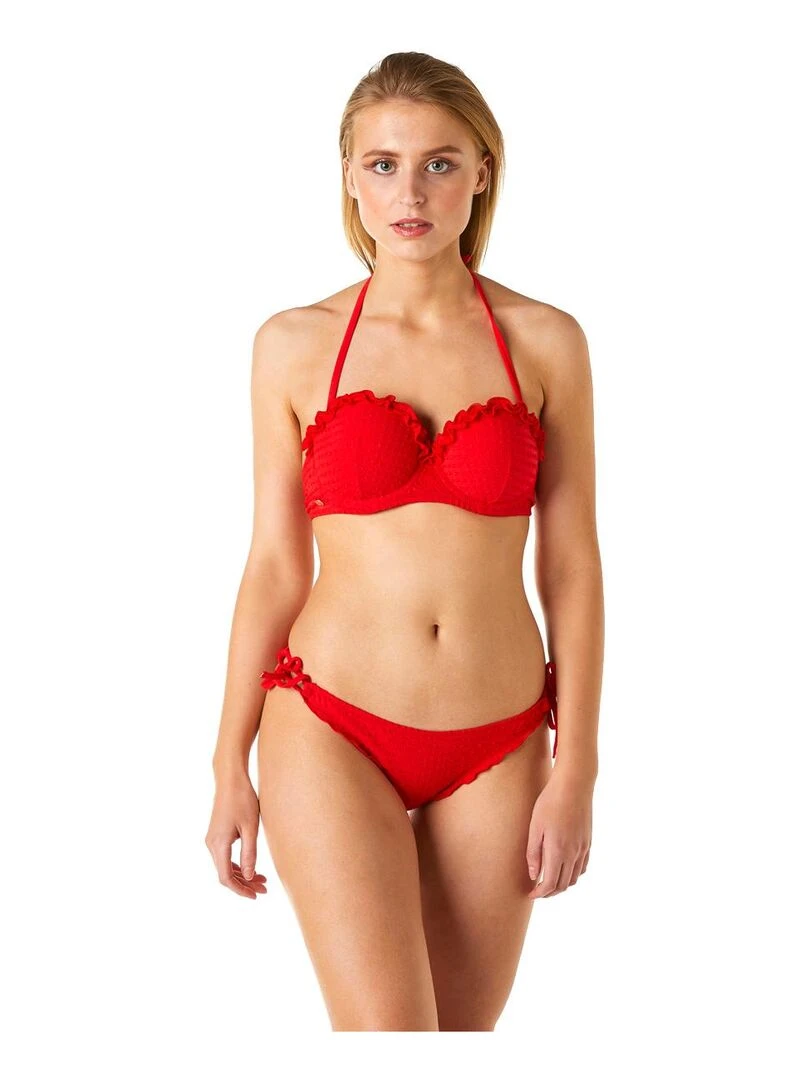 Haut de maillot balconnet SALSA   Brigitte Bardot Bain   Rouge