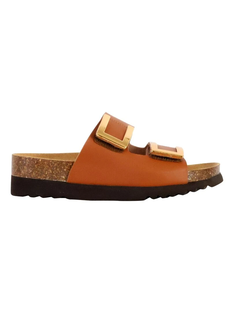 Mules à Enfiler Scholl Monterey 2 Straps Marron