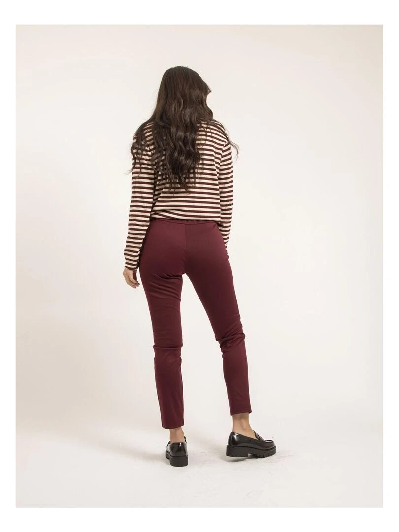 Pantalon legging EPLUME Bordeaux