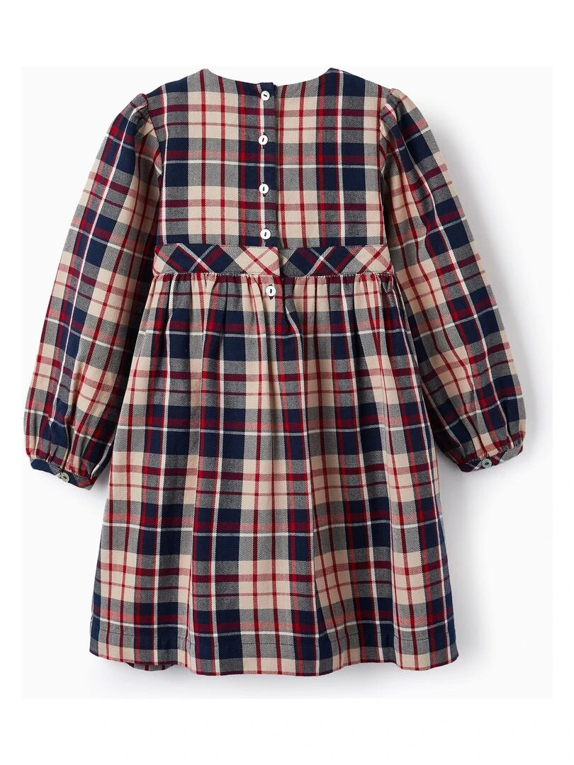 Robe à carreaux brothers & sisters 'Zippy' Bleu foncé