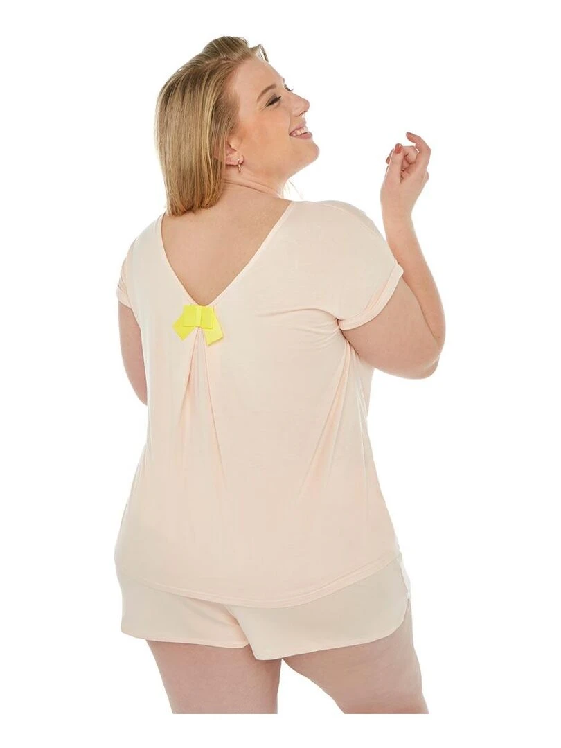 Top short LIBRE   Camille Cerf & Pomm'Poire   Rose