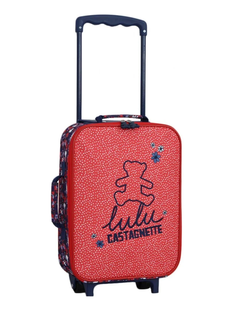LULU CASTAGNETTE CABINE ENFANTS POLYESTER FLORAL 2 Roues 45 cm Violet