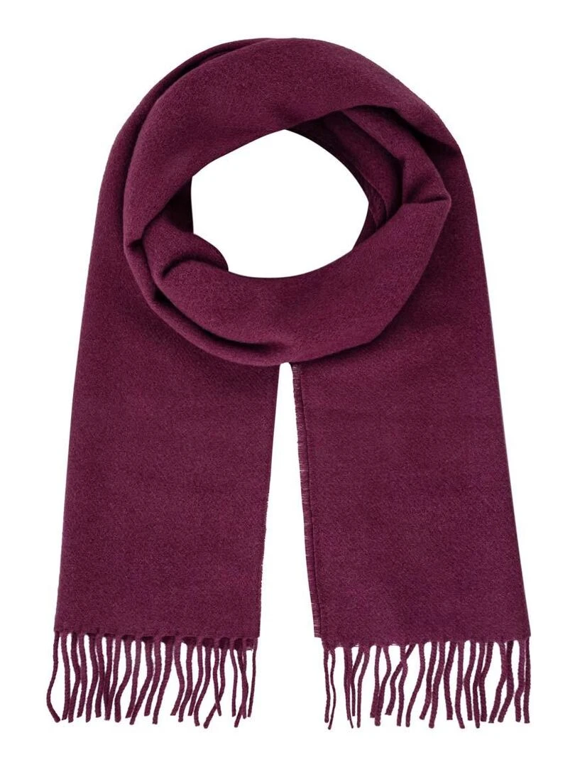 Echarpe Lambwool Fabriqué en France Bordeaux