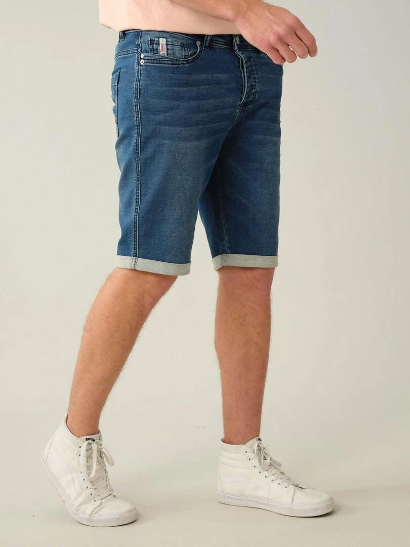Bermuda en denim pour homme 'Deeluxe'   Bleu foncé