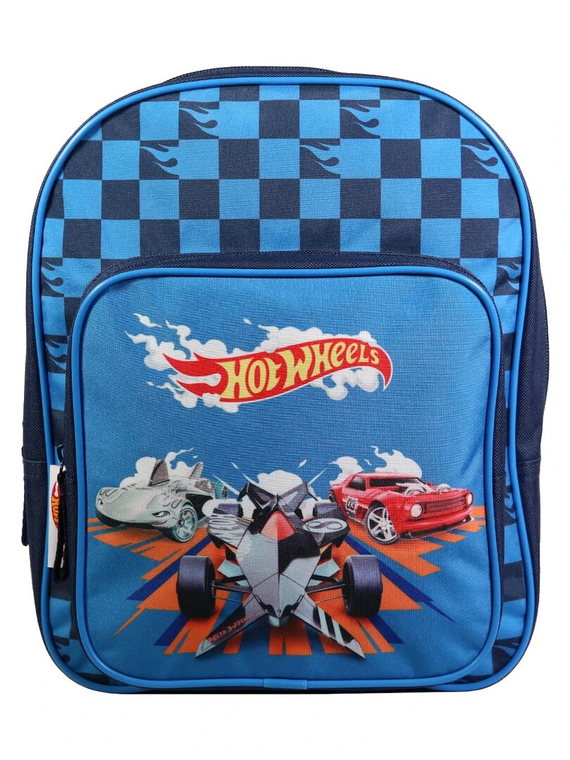 BAGTROTTER Sac à dos 31 cm avec poche maternelle Hot Wheels Bleu Bleu