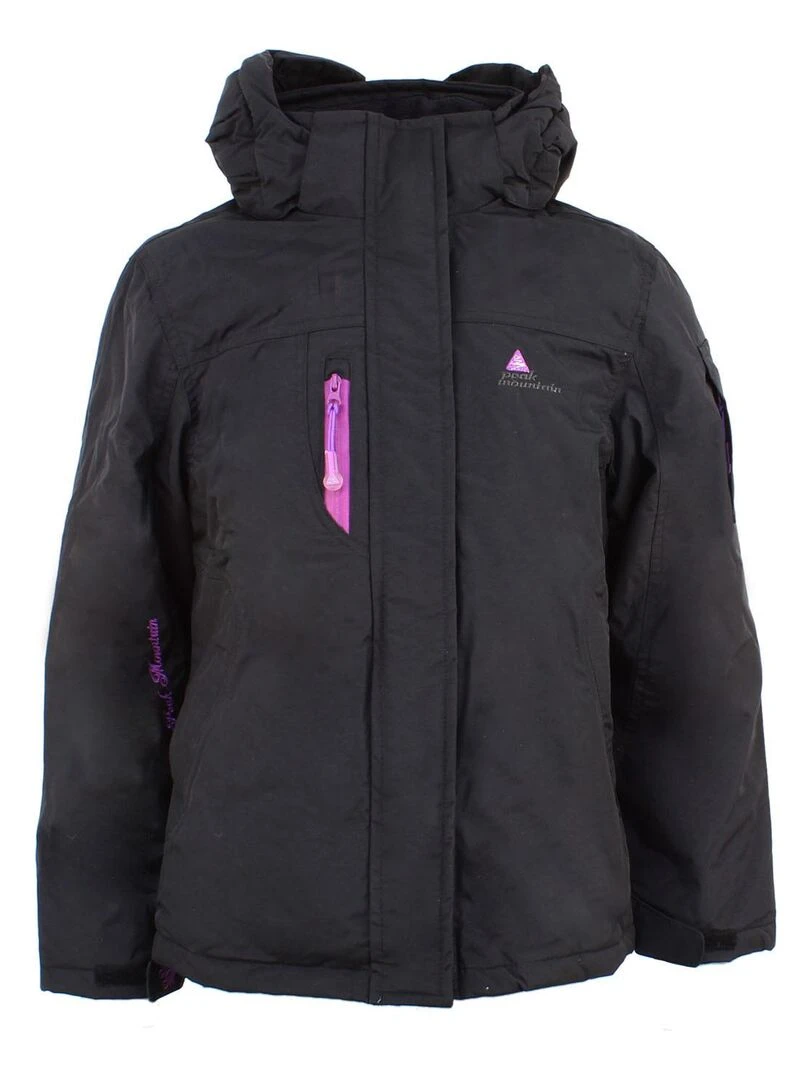 Parka de ski fille FADIKA PEAK MOUNTAIN Noir Noir