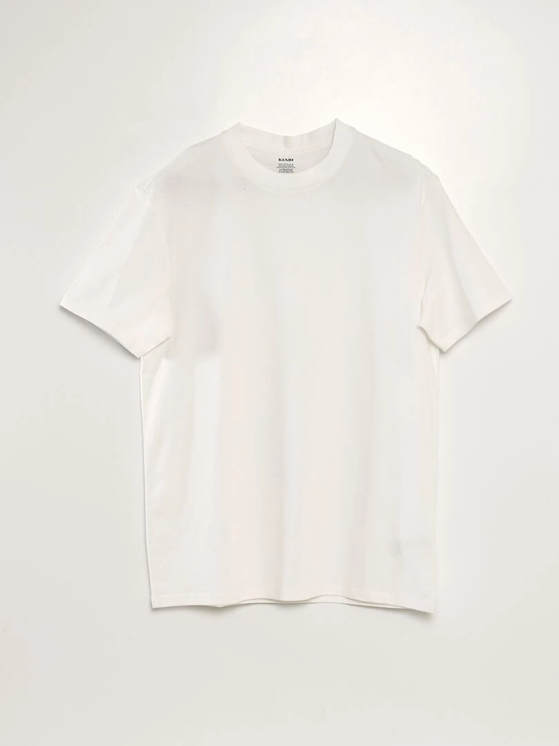 T shirt à col rond en coton Tough Cotton™ blanc
