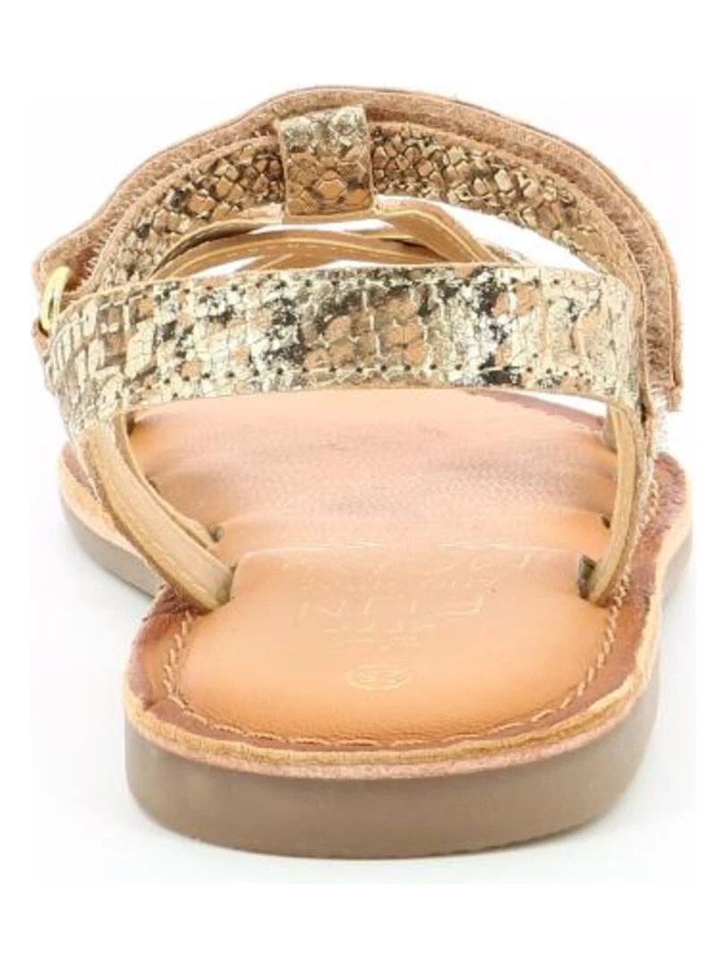 Sandales Cuir Canissa   Doré/or