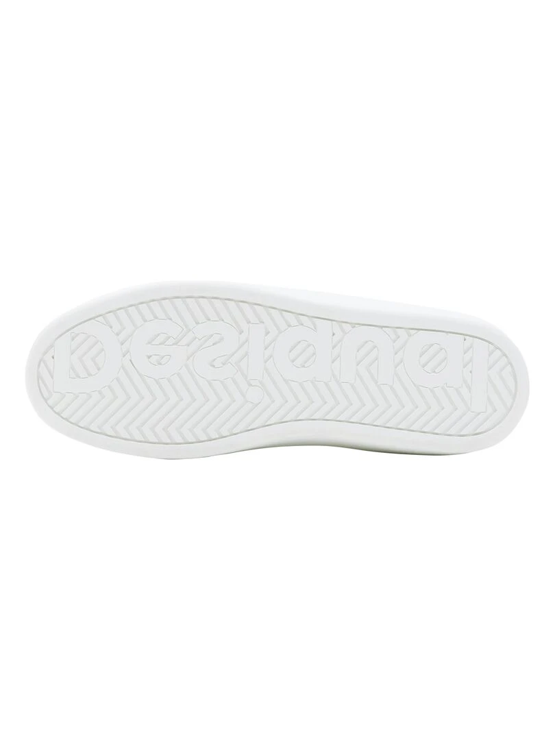 Basket à Lacets Desigual Fancy Mickey Studs   Blanc