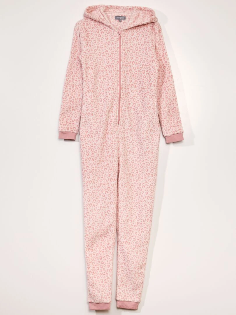 Combinaison en polaire Rose