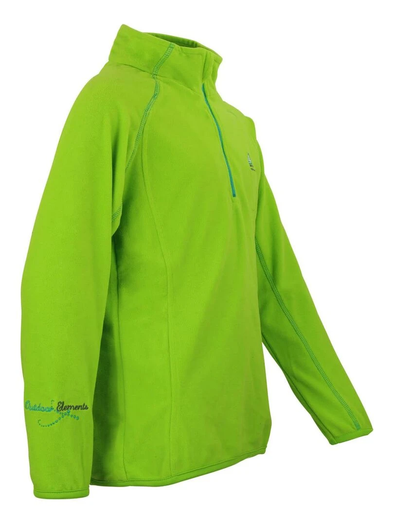 Sweat polaire fille FAFINE   PEAK MOUNTAIN   Vert