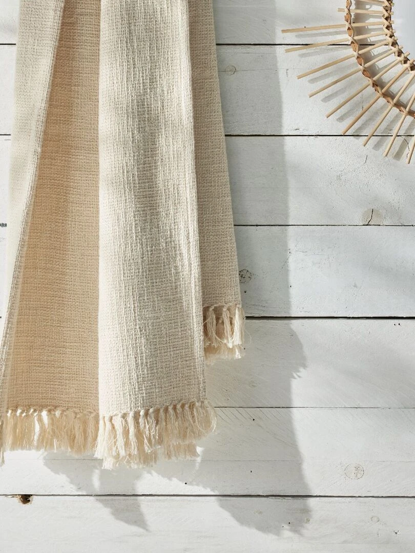 Fouta avec franges Beige