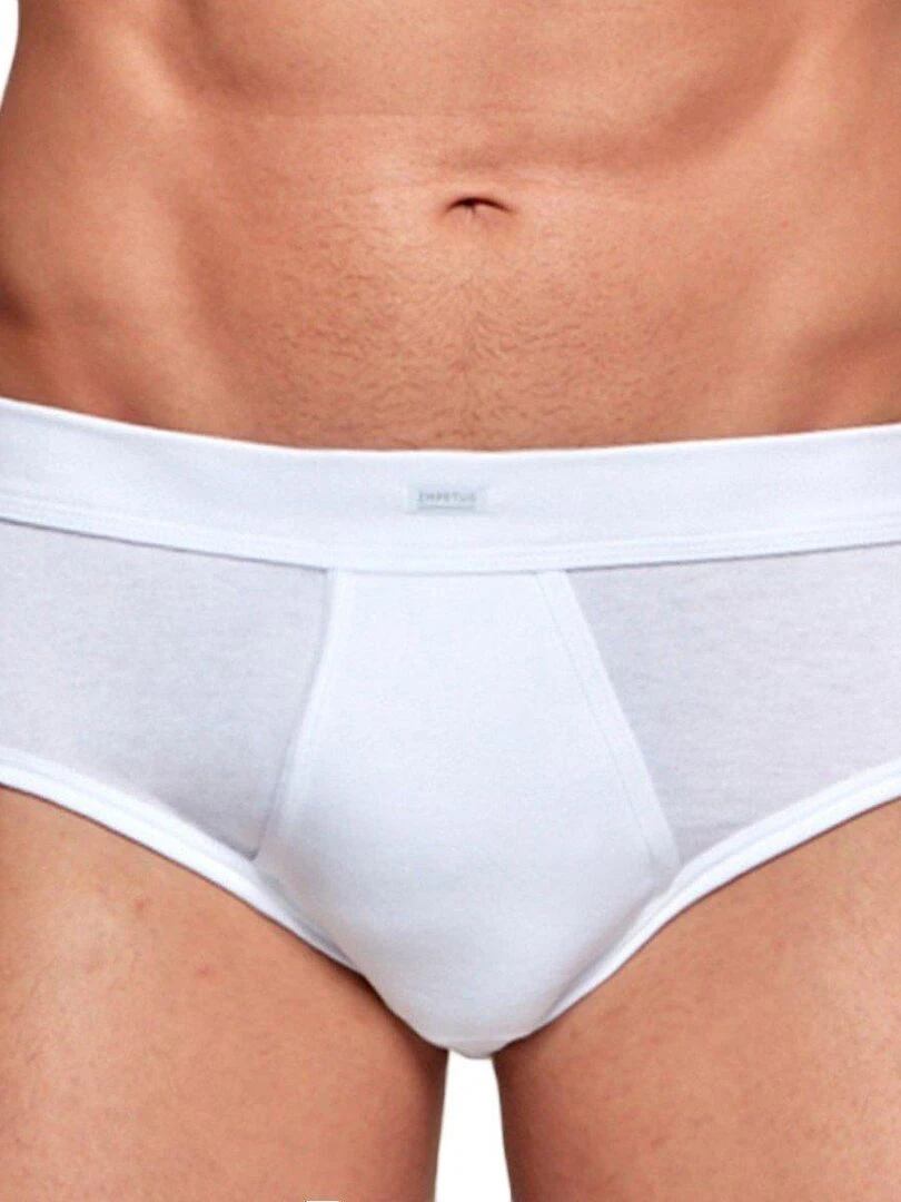 Slip pur coton Essentials Blanc