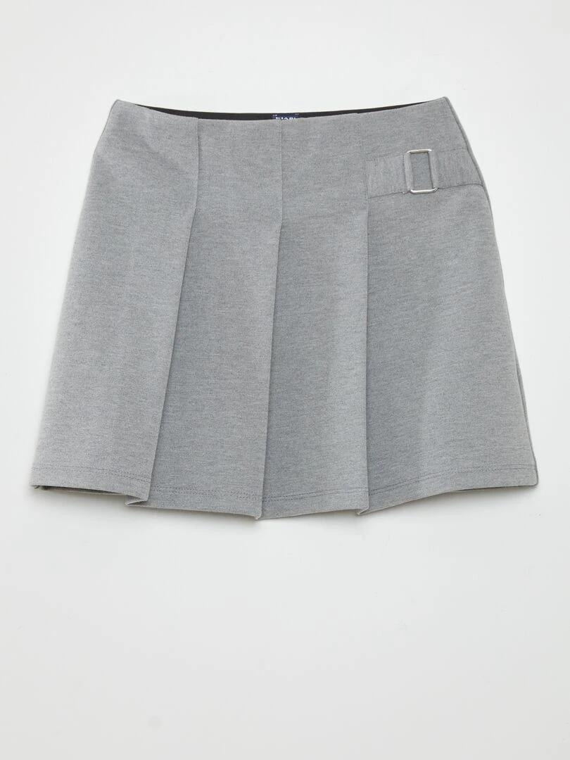 Jupe courte en Milano Gris