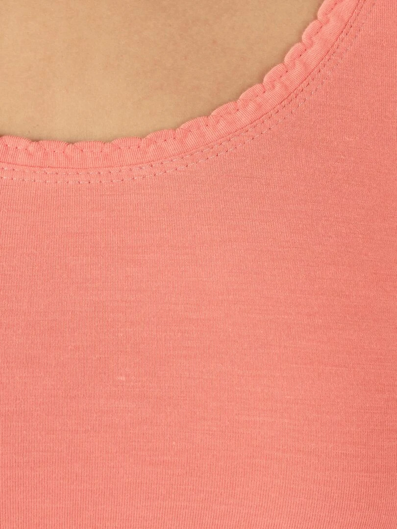 T shirt manches courtes thermorégulant Evolutyl Damart Orange