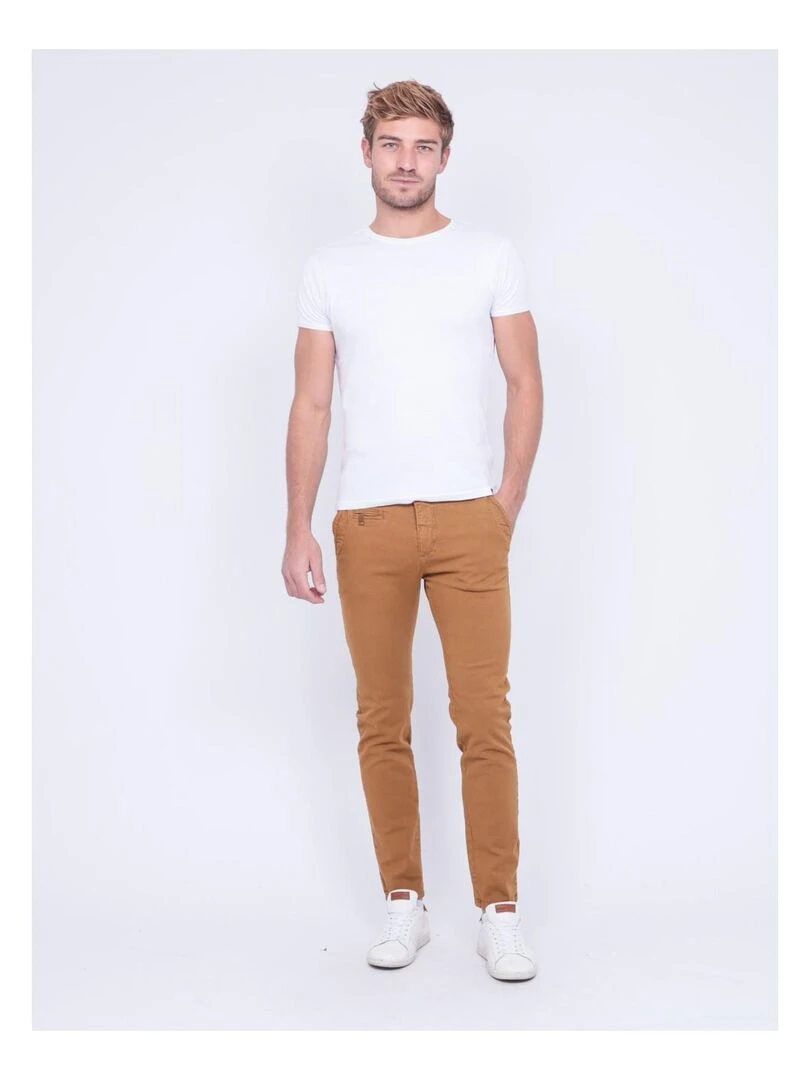 Pantalon chino VODELY   Marron glacé