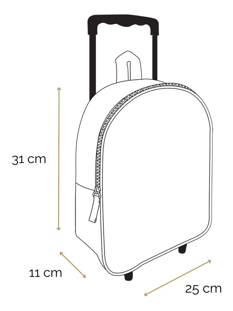 BAGTROTTER Sac à dos à roulettes 31 cm maternelle Pat'Patrouille Bleu   Bleu