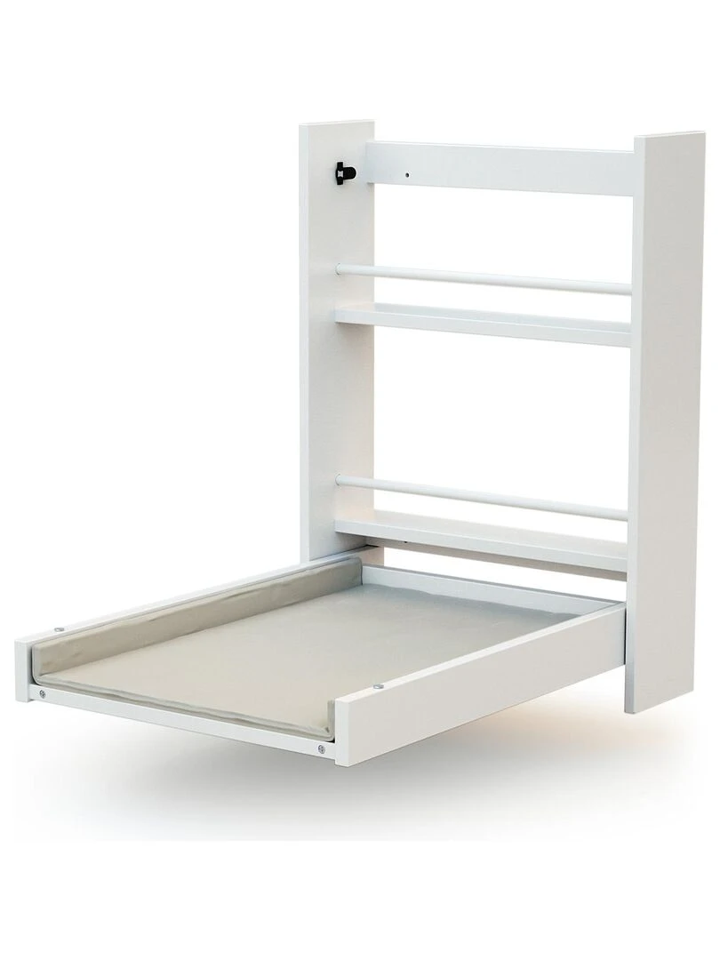 AT4 Table à langer murale + matelas ESSENTIEL Blanc