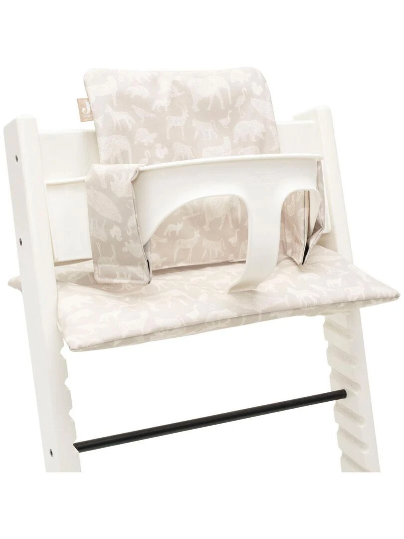 Assise pour chaise haute évolutive Animals Nougat Beige