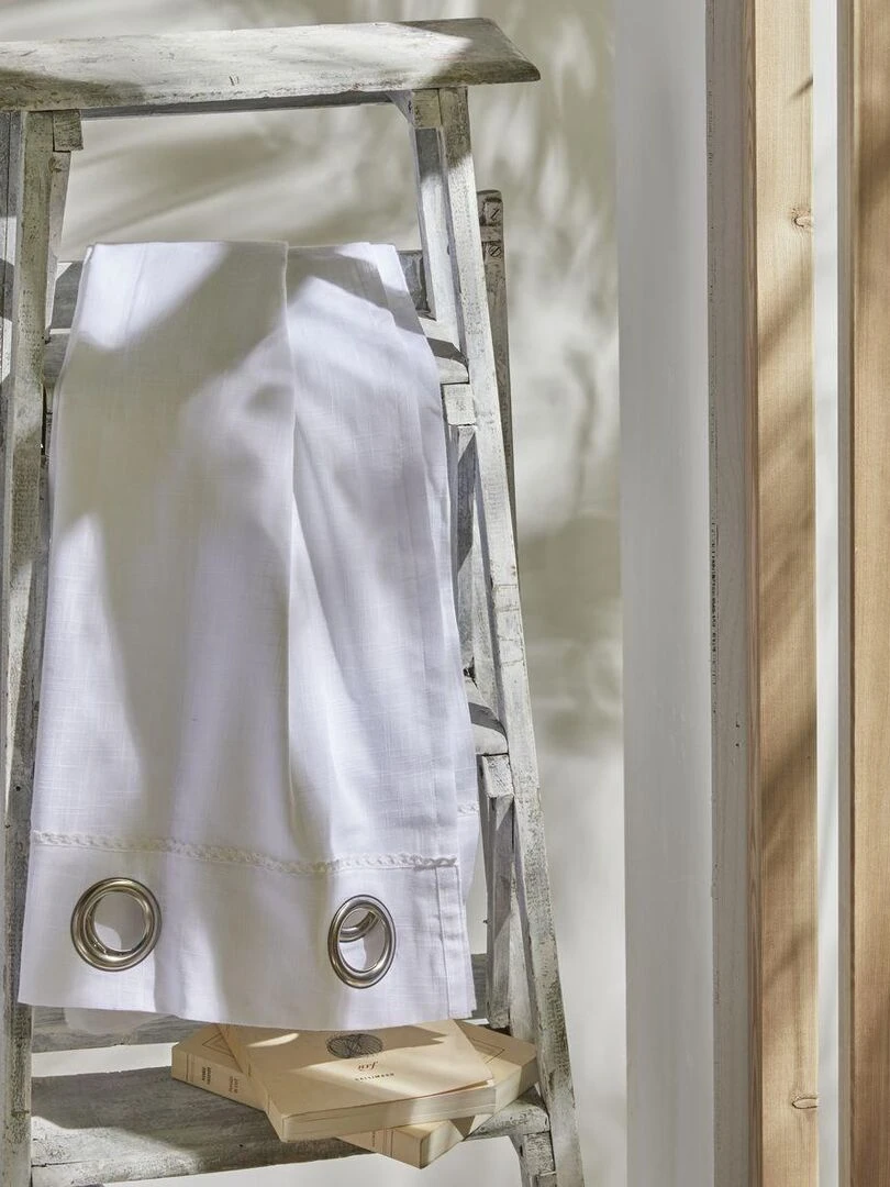 Voilage à œillets 'CHARME' 'TODAY' Blanc