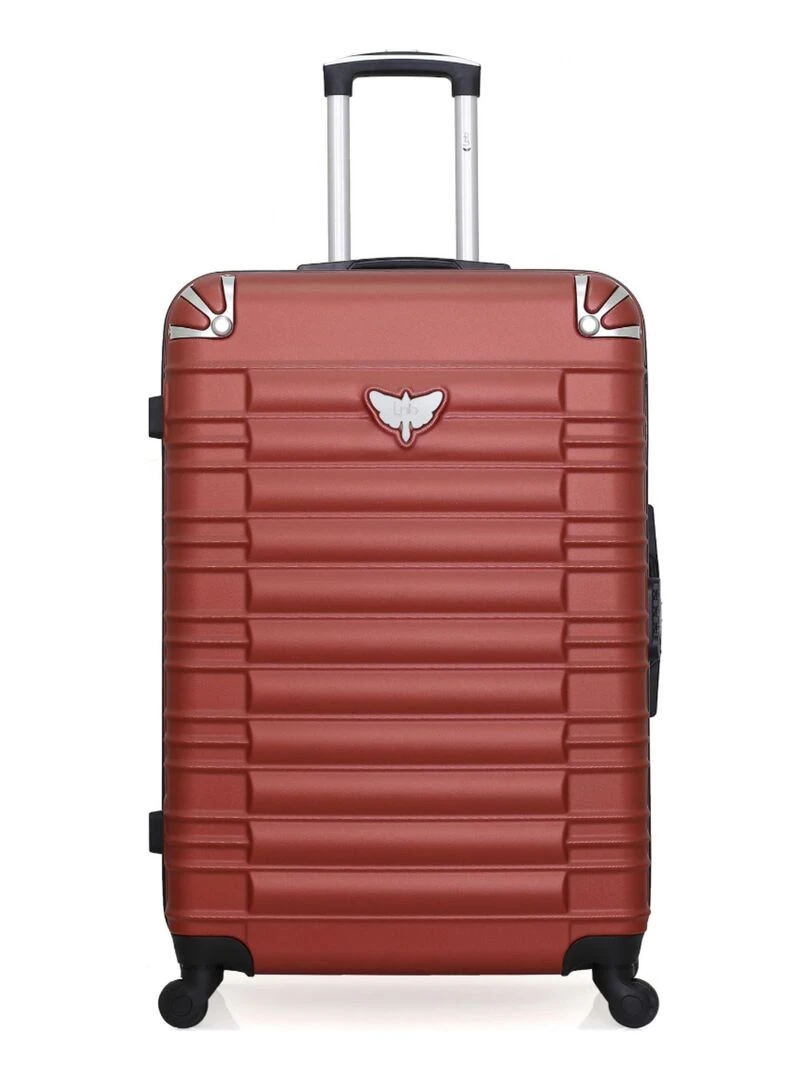 LPB LUGGAGE VALISE GRAND FORMAT ABS GIULIA 4 ROUES 75 CM Rouge