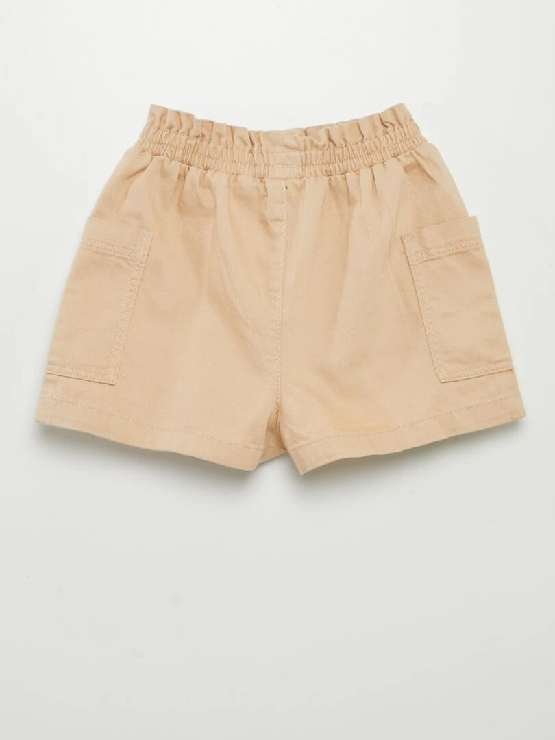 Short en twill Beige