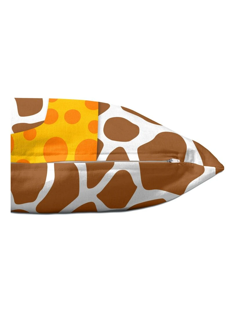Housse de coussin Wild "Happyfriday"   Blanc