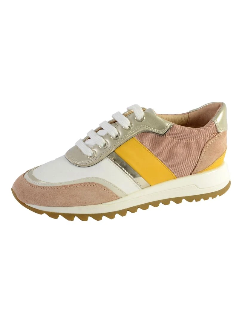 Basket Geox D Tabelya A Metal.Syn+Nappa Beige