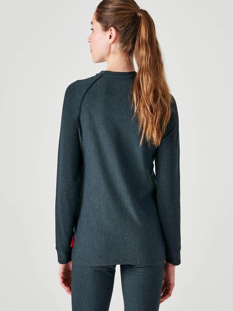 T shirt col rond Comfort Thermolactyl 4 femme   DamartSport   Noir