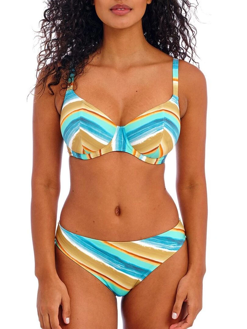 Haut de maillot à armatures Castaway Island Bleu