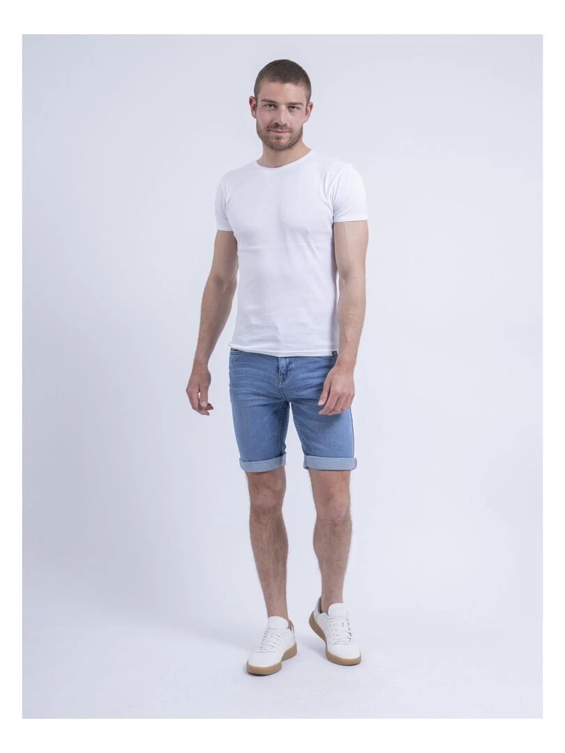 Bermuda en jean BELONI   Bleu clair