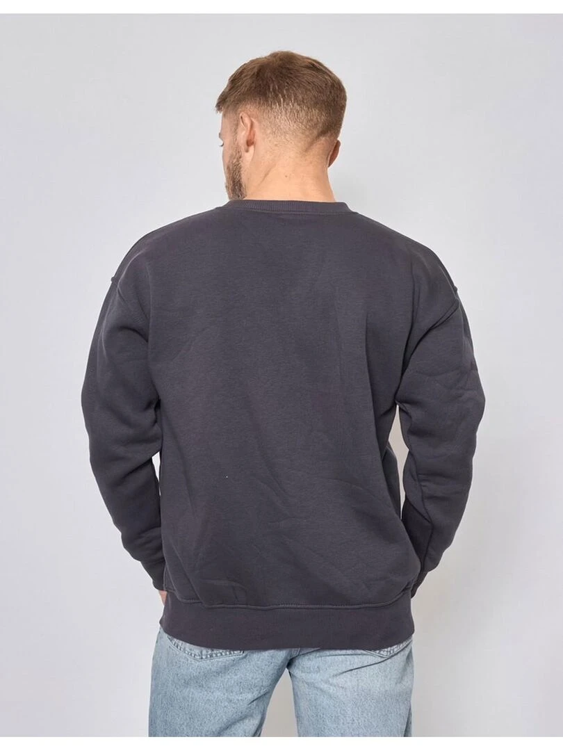 Pull Col Rond Kebello   gris anthracite