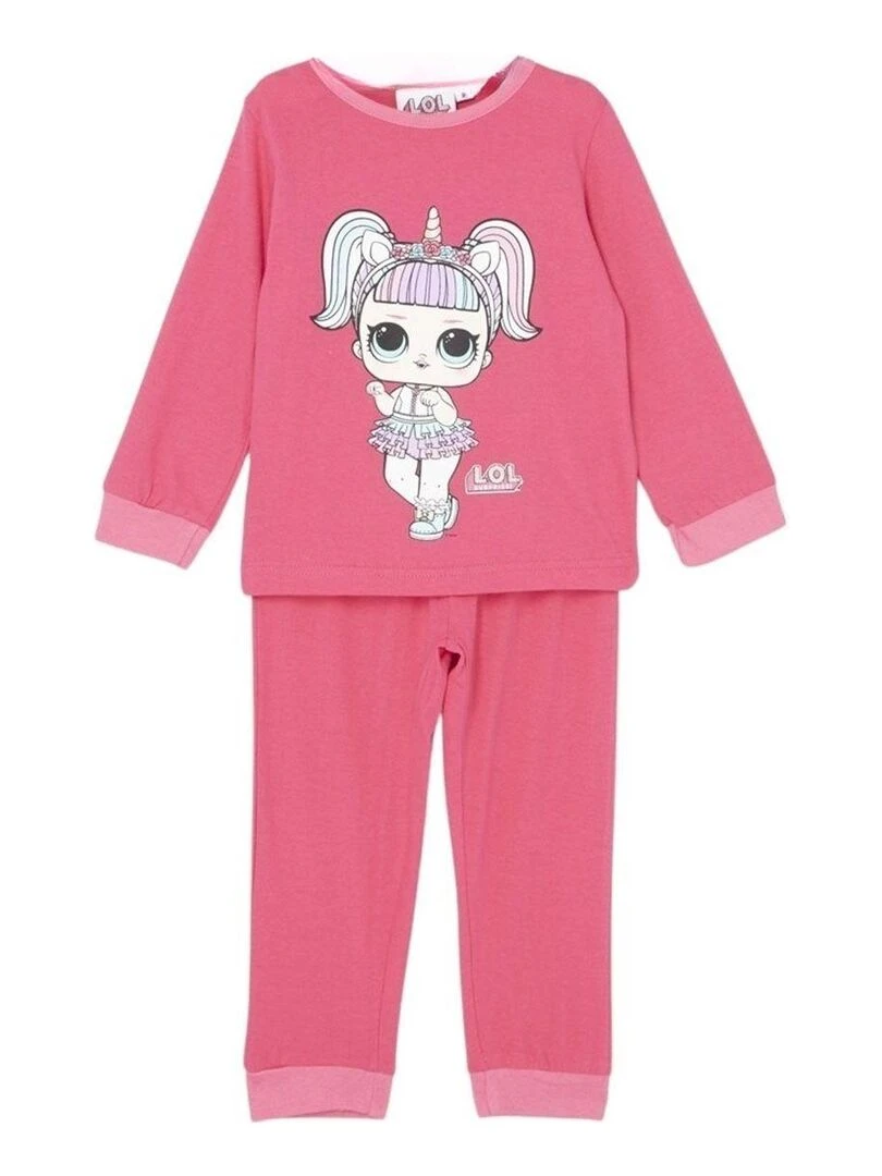 Lol Surprise Pyjama fille imprimé Lol Surprise en coton Rose fushia