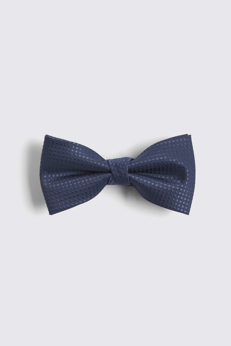 Navy Texture Bow Tie Buy Online at Moss