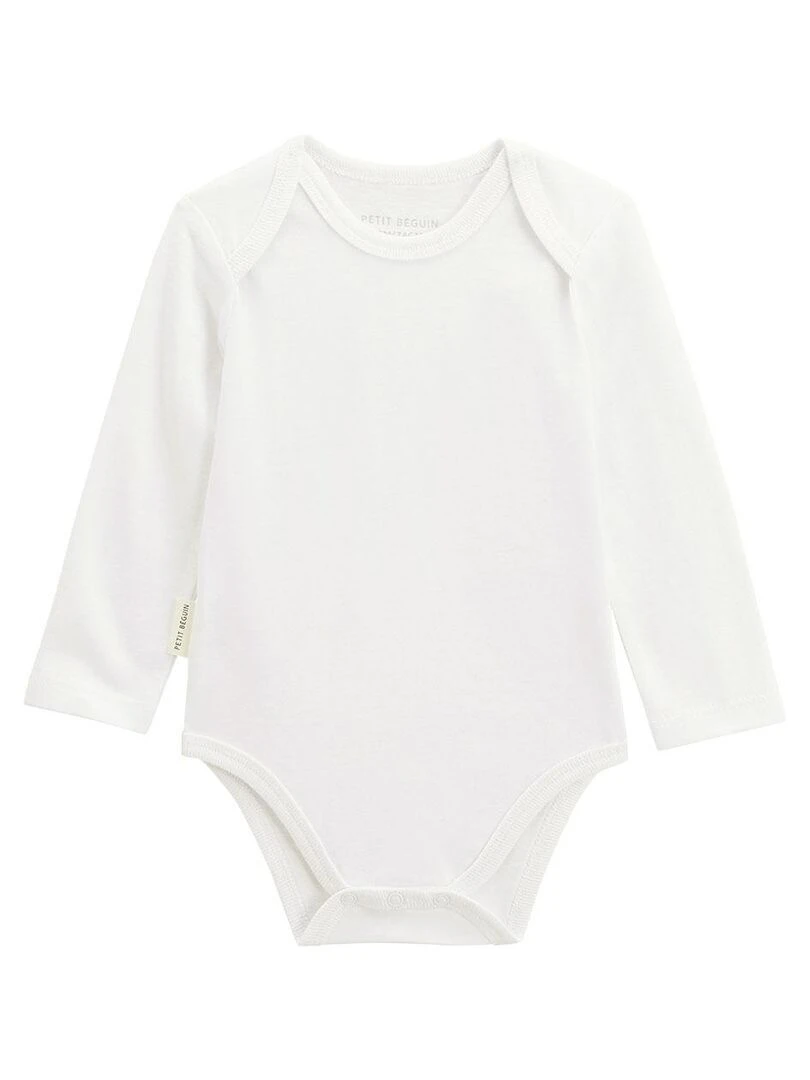 Lot de 3 bodies bébé manches longues Blanc