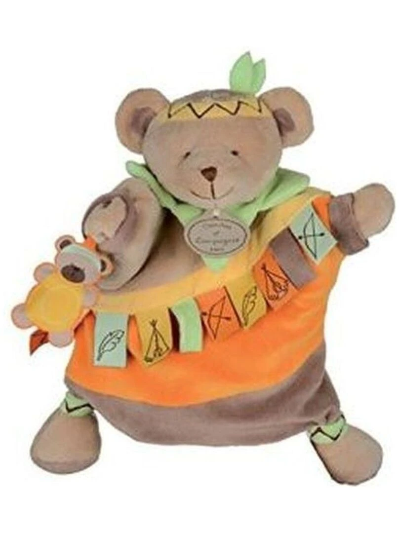doudou Histoire d'ours Ours Marron Killian l'indien Les doudous marionnettes marionnette Marron